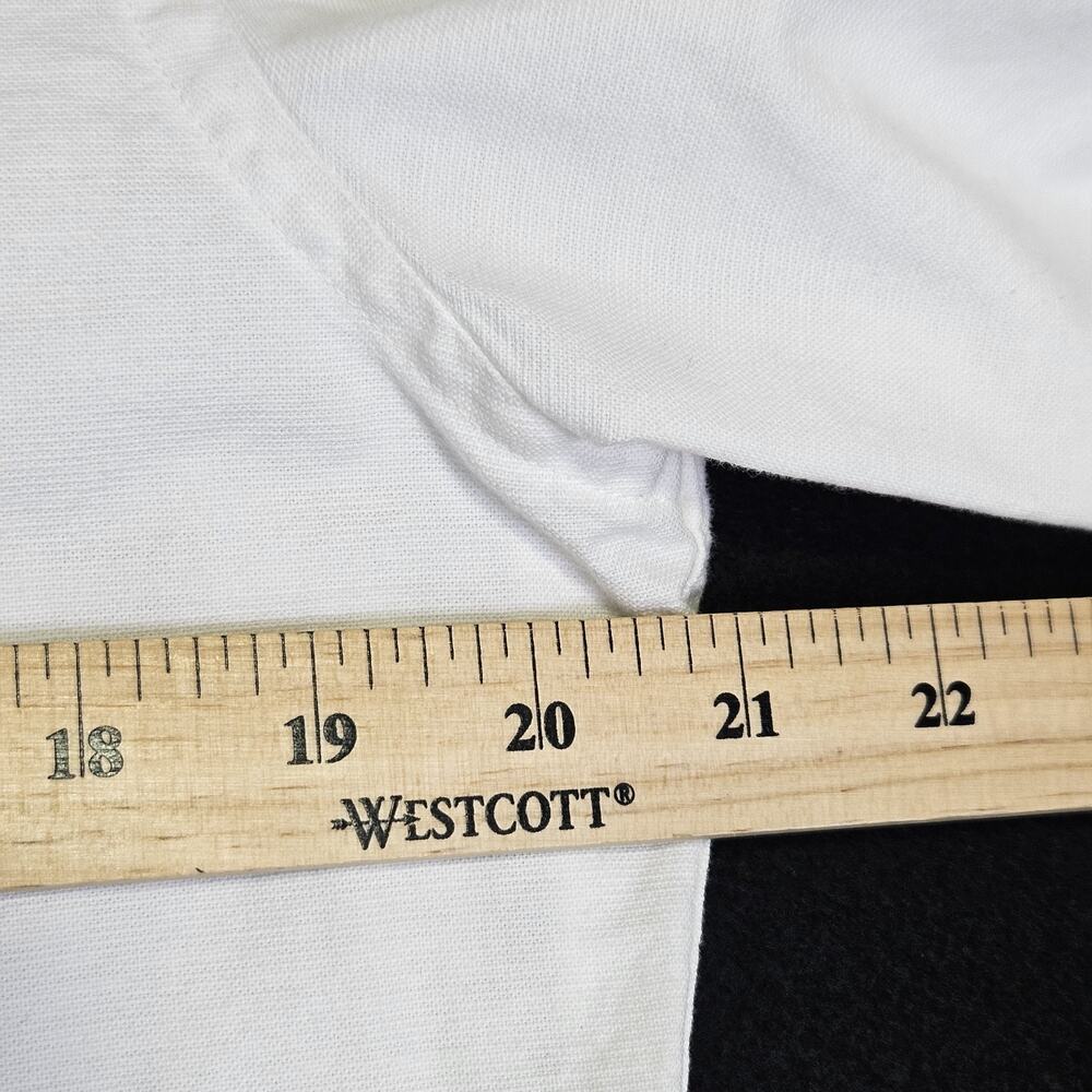 Charles Tyrwhitt Collarless Cotton Linen Shirt Men M Slim Fit White Button Front - Picture 12 of 14